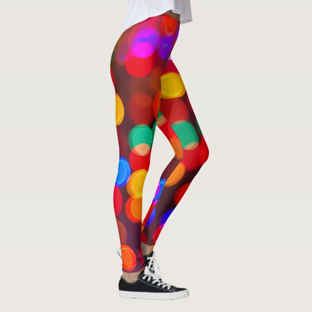 Legging Leggens das Luzes de Natal Brilhantes (Direita)