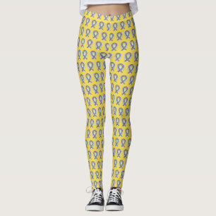 Legging Leggens de anjo da fita de sensibilização do Cance