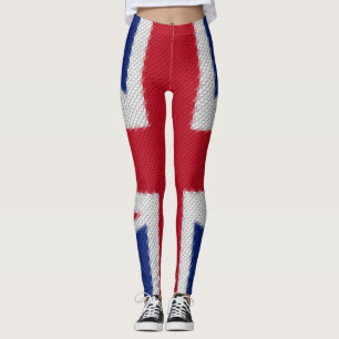 Legging Leggens de bandeira de Union Jack Woven