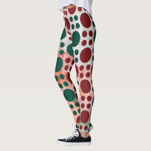 Legging Leggens de Bolinhas Tricolor