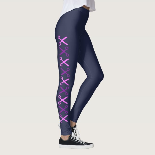 Legging Leggens de campeão de tesoura roxa na moda Elegant (Direita)