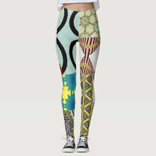 Legging Leggens de colagem do projetor confortável