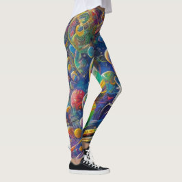 Legging Leggens de corrida espacial