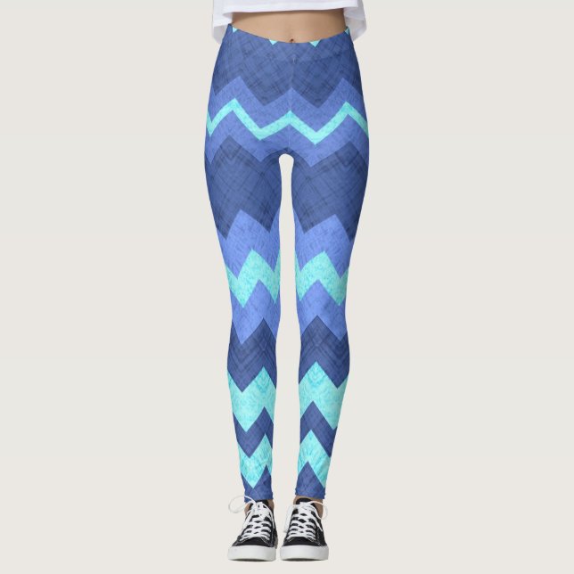 Legging leggens de cromo azul (Frente)
