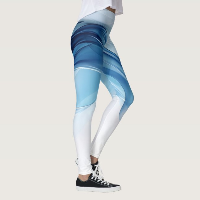 Legging Leggens de gradiente azul Elegante (Direita)