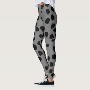 Legging Leggens de impressão do Leopardo com cintura alta