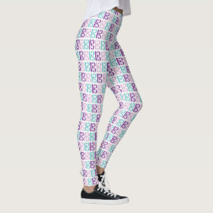 Legging Leggens de limpeza Roxo Alto