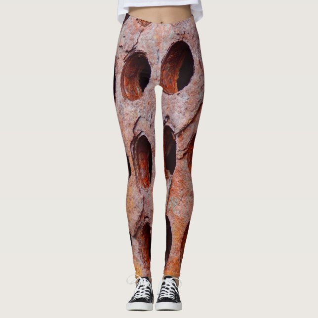 Legging Leggens de metal perfuradas (Frente)