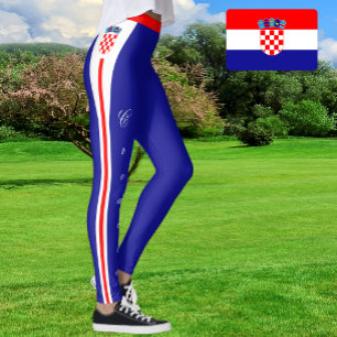 Legging Leggens de moda da Croácia, Bandeira da Croácia/es