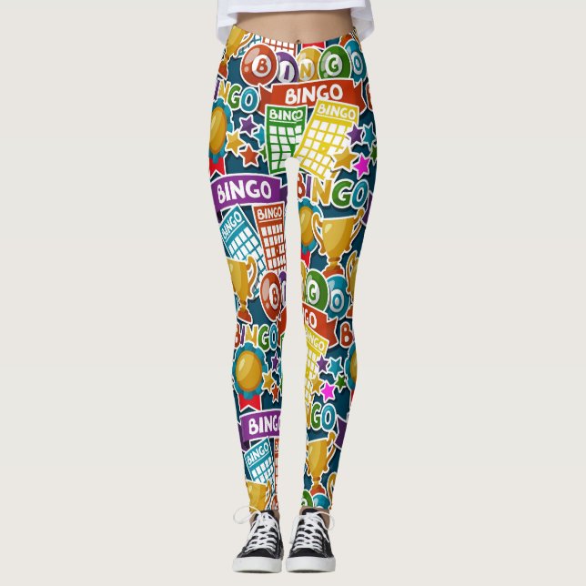 Legging Leggens de Moda do Pop BINGO para vamos de  (Frente)