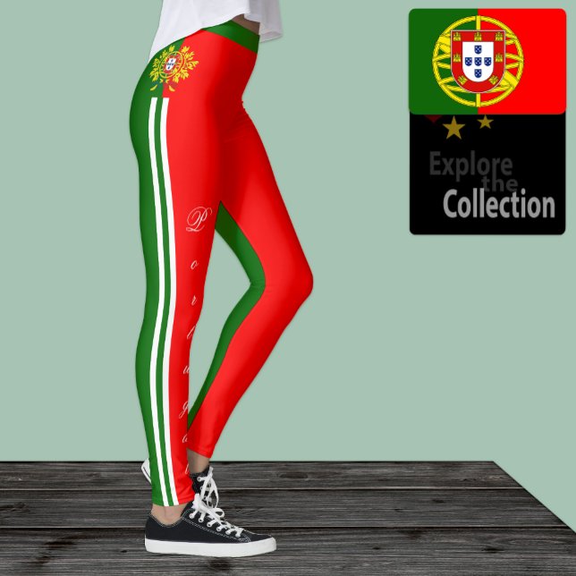 Legging Leggens de moda em Portugal, Bandeira Portuguesa/E (Criador carregado)
