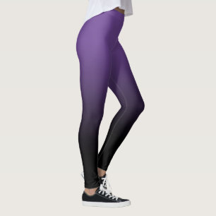 Legging Leggens de Mouro Preto Roxo
