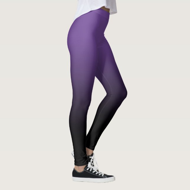 Legging Leggens de Mouro Preto Roxo (Direita)
