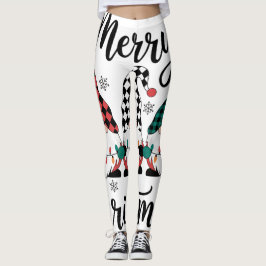 Legging Leggens de natal para mulheres