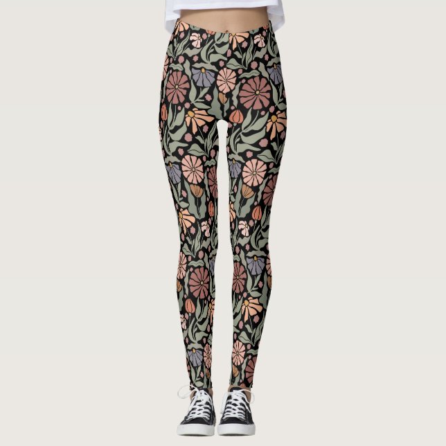 Legging Leggens De Retrorização De Vintagem Cuta (Frente)