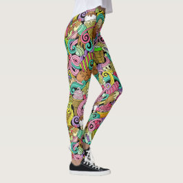 Legging Leggens de sorvete do Pop do 