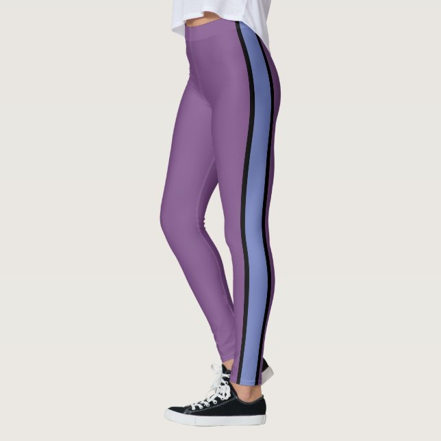 Legging Leggens de tiras roxas (Esquerda)