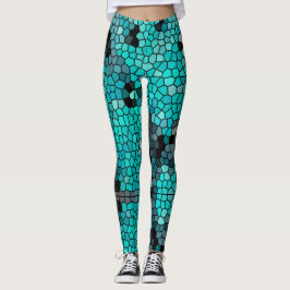 Legging Leggens de vidro manchadas