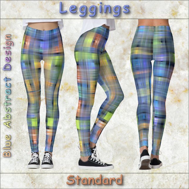 Legging LEGGENS - Design Abstrato Azul (Criador carregado)