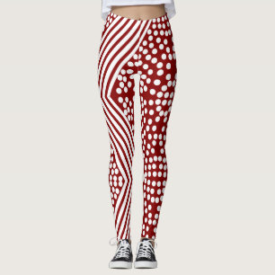 Legging Leggens em negrito das linhas de Bolinhas Funky
