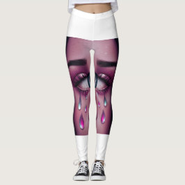 Legging Leggens Expressivas De Arte Tear 💧 👁️