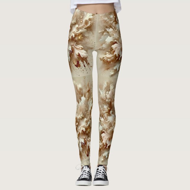 Legging Leggens ~ FALL Brown Beige ~ (Frente)