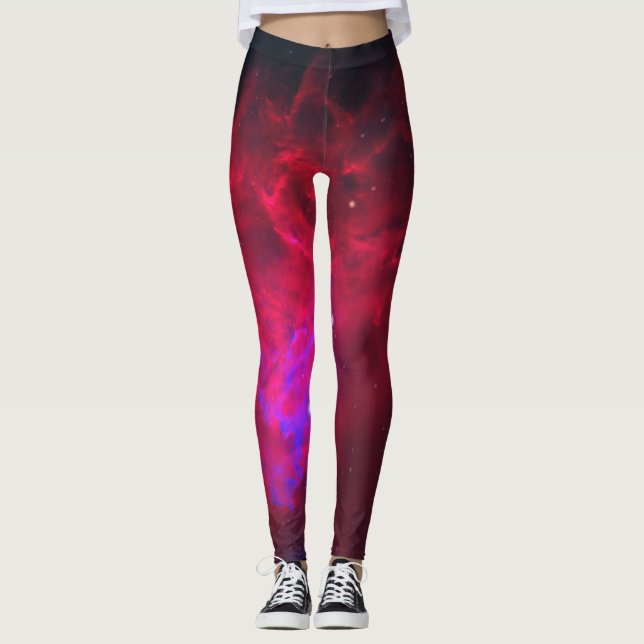 Legging Leggens flamejantes da nebulosa (Frente)