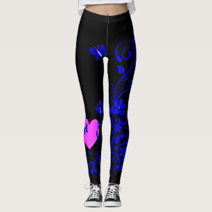 Legging Leggens Florais Da Borboleta