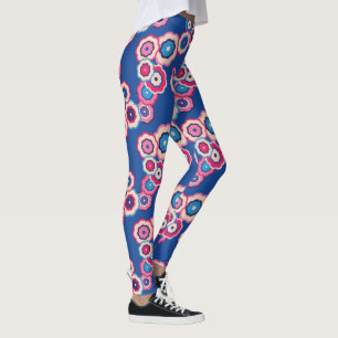 Legging Leggens Florais Retro
