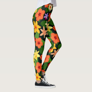 Legging Leggens Florais Tropicais