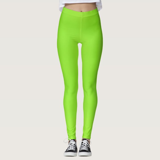 Legging Leggens ~ fluoro verde (Frente)