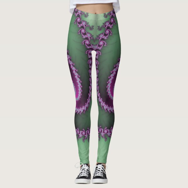 Legging Leggens Fractais ~ Mandelbrot ~ Fibonacci ~ * ~ (Frente)
