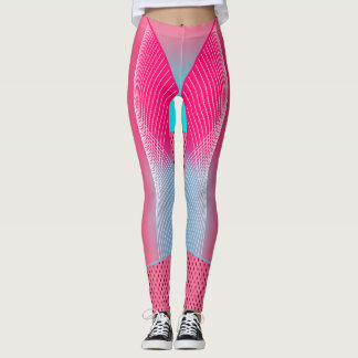 Legging Leggens geométricas com Pop de energia elétrica
