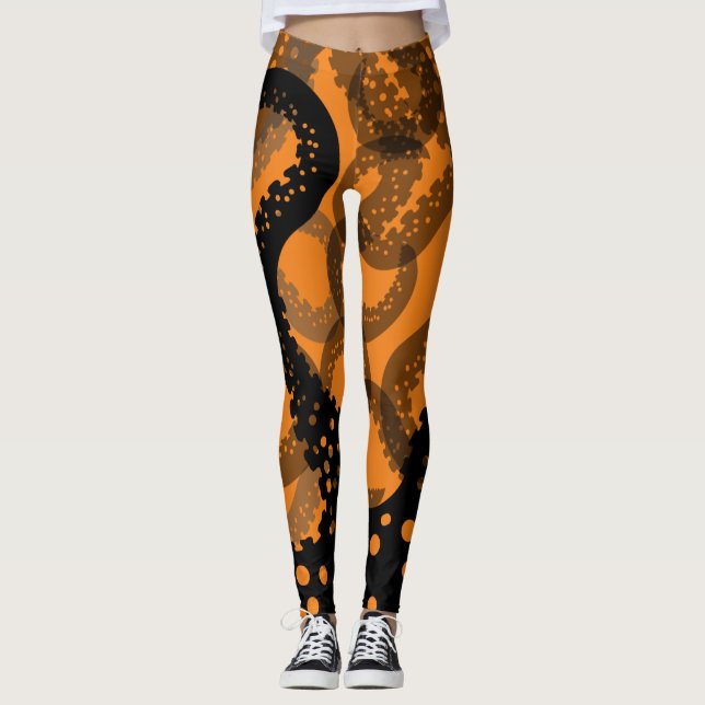 Legging Leggens laranja esmaecidas (Frente)