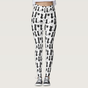Legging Leggens Monocromáticas - Gatos Pretos