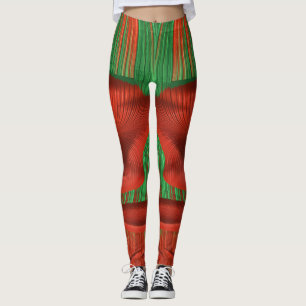 Legging Leggens ~ Natal Vermelho e Verde