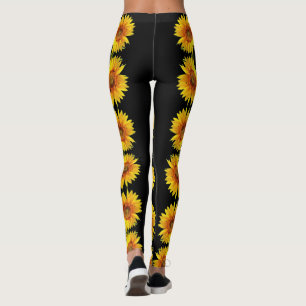 Legging Leggens Negras Amarelas