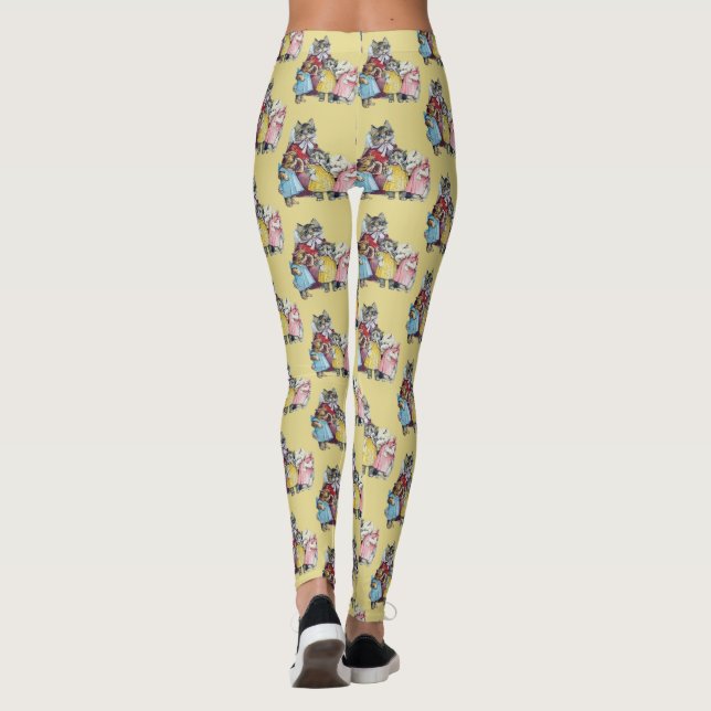 Legging Leggens ~ Os 3 Pequenos Gatinhos ~ Amarelo Origina (Verso)