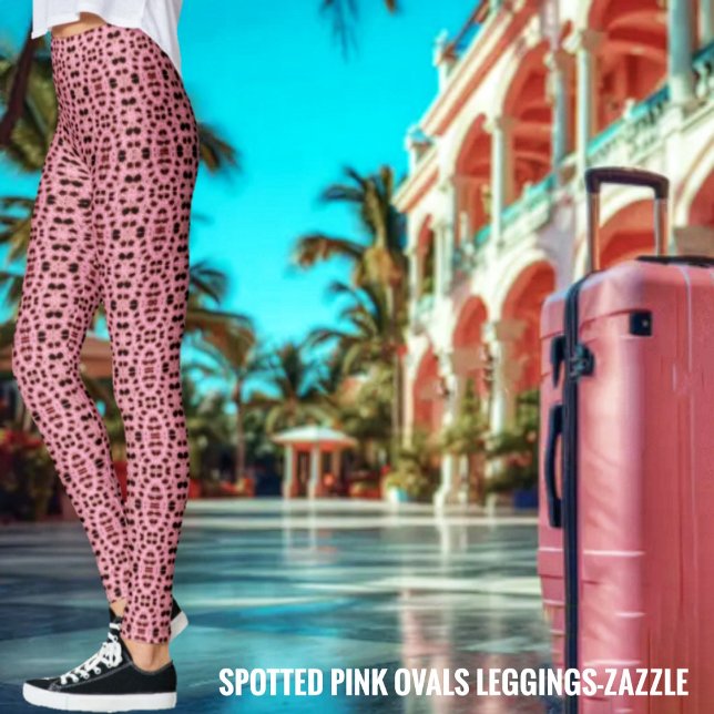 Legging Leggens Ovais Rosa Visadas (Criador carregado)