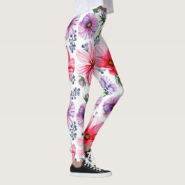Legging Leggens para raparigas e mulheres, Natureza Floral