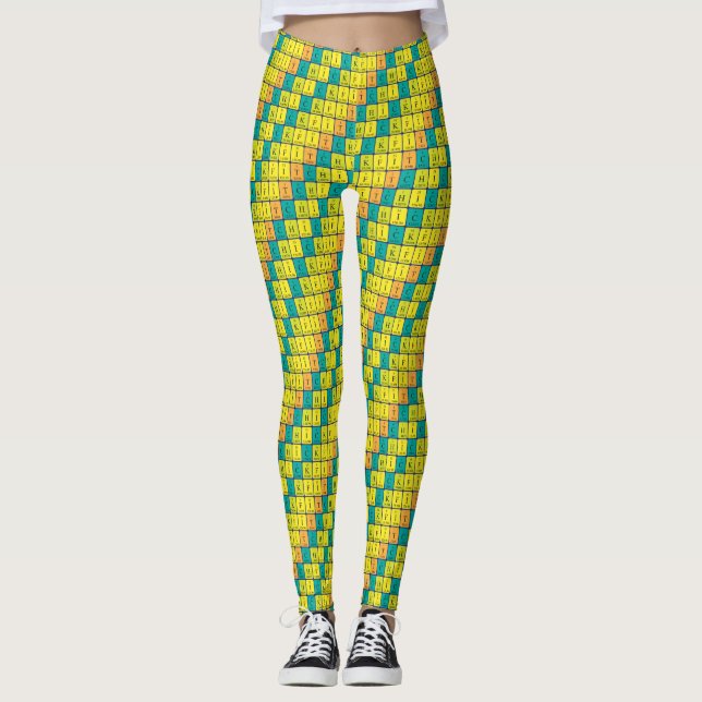 Legging Leggens periódicas da mesa FitChick 2 (Frente)
