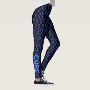 Legging Leggens personalizadas da fita de consciência púrp