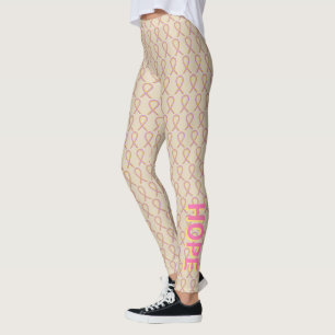 Legging Leggens Personalizadas da Fita de Sensibilização