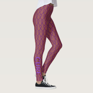 Legging Leggens Personalizadas da Fita de Sensibilização B