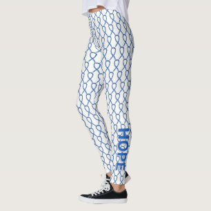 Legging Leggens Personalizadas da Fita de Sensibilização d