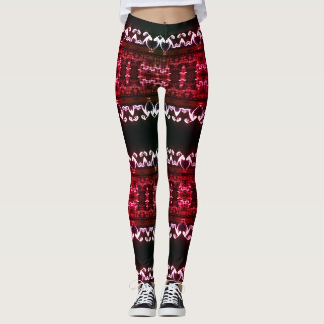 Legging Leggens Personalizadas Fractais Etno (Frente)