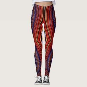Legging Leggens ~ red blue ~ Original