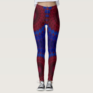 Legging Leggens ~ red blue ~ Original