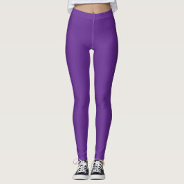 Legging Leggens Sólidas Roxas Reais