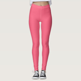 Legging Leggens Sólidas Vermelhas Claras